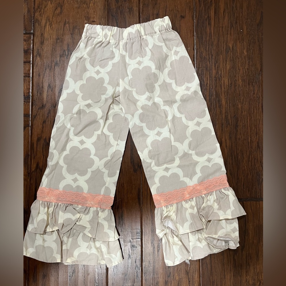 Brand New Handmade Big Ruffle Pants.Girls Size 2/3